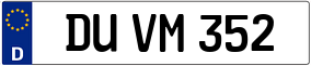 Trailer License Plate